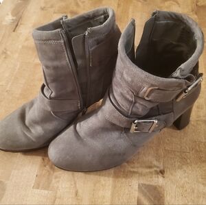 Gray Ankle Boots